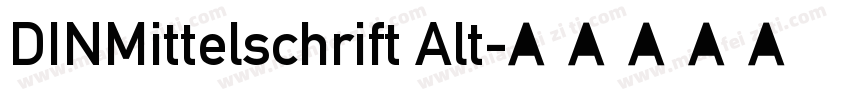 DINMittelschrift Alt字体转换